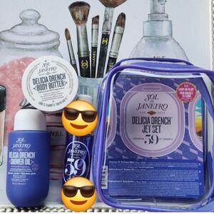 Sol de Janeiro Delicia Drench Jet Set 59 Body Care Set NWT